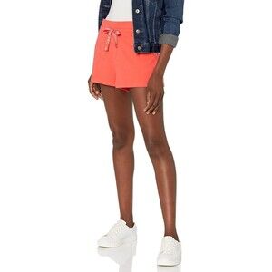 Calvin Klein Jeans Women's Shorts Performance Ribbed Waistband Pink Puch XL New